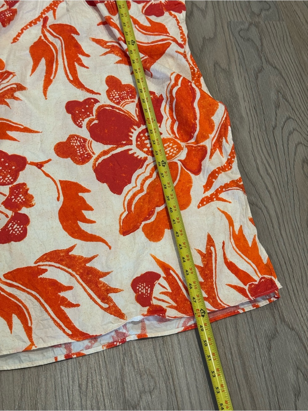 Mara Hoffman Red Floral Organic Cotton Luz Dress Kaftan Size Medium - Picture 8 of 9